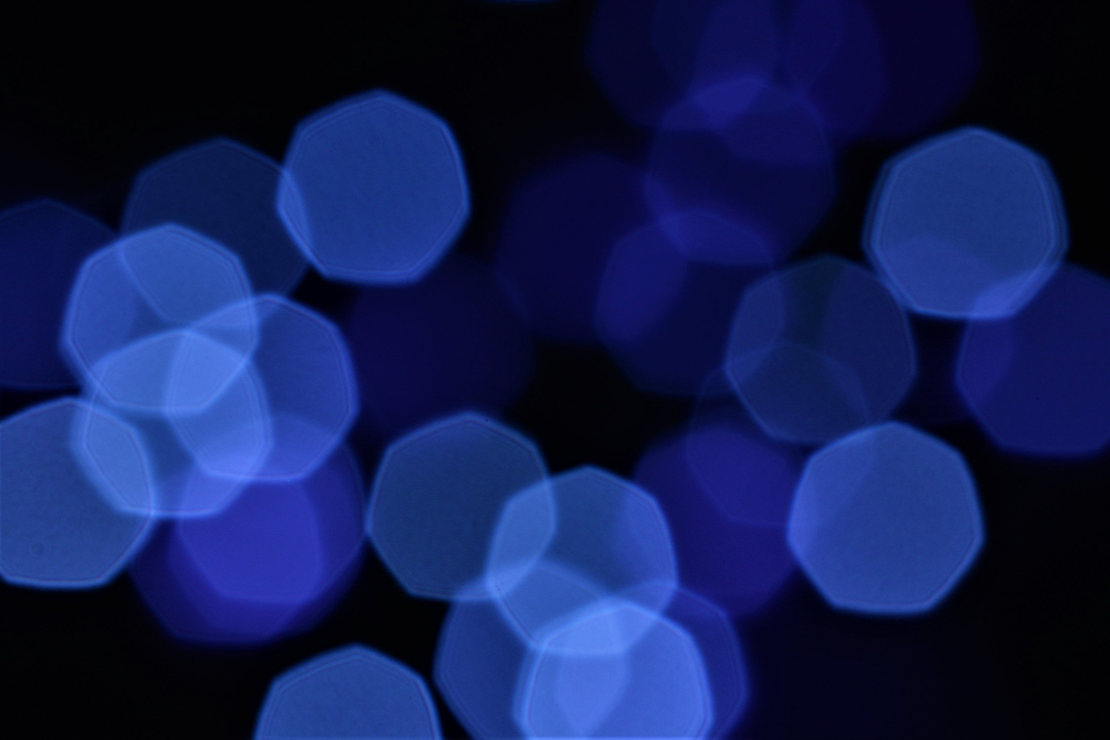 Lights, Defocused, Stains, Blue